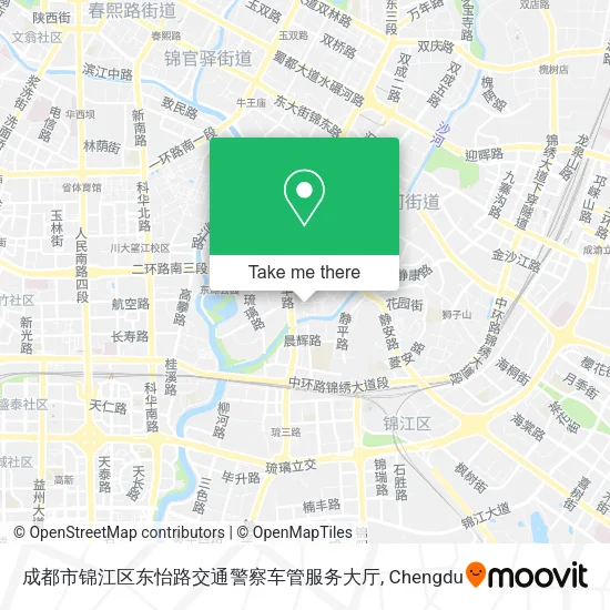 成都市锦江区东怡路交通警察车管服务大厅 map
