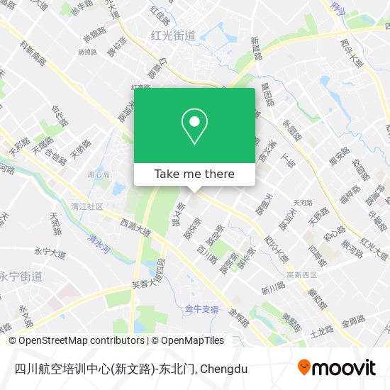 四川航空培训中心(新文路)-东北门 map
