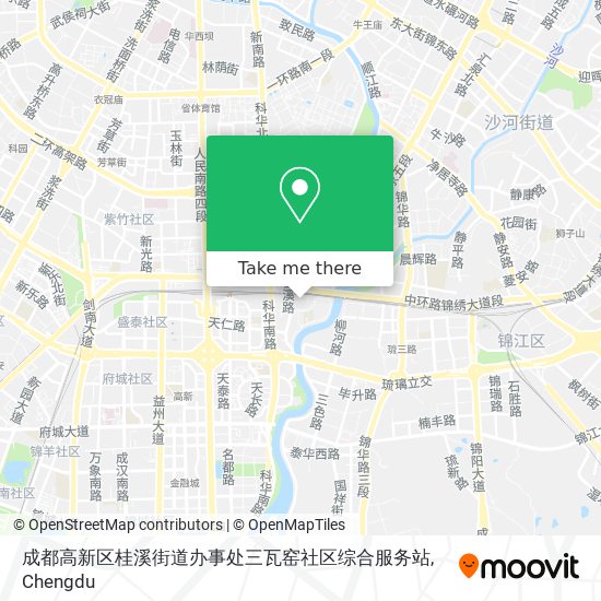 成都高新区桂溪街道办事处三瓦窑社区综合服务站 map