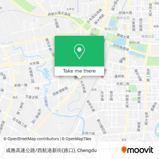 成雅高速公路/西航港新街(路口) map