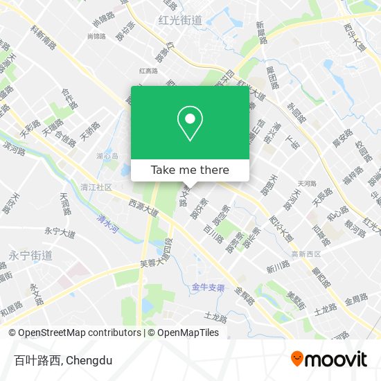 百叶路西 map