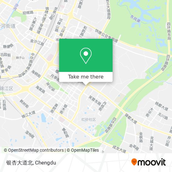 银杏大道北 map