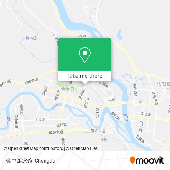 金中游泳馆 map