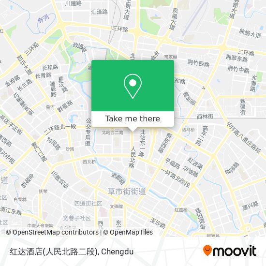 红达酒店(人民北路二段) map