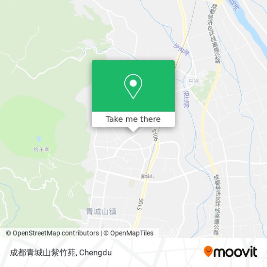 成都青城山紫竹苑 map