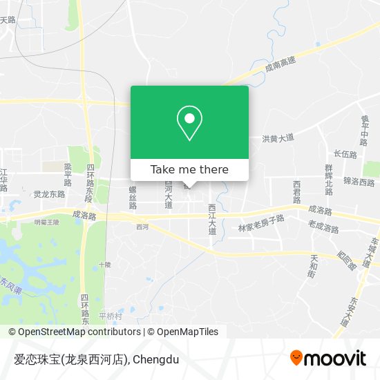 爱恋珠宝(龙泉西河店) map