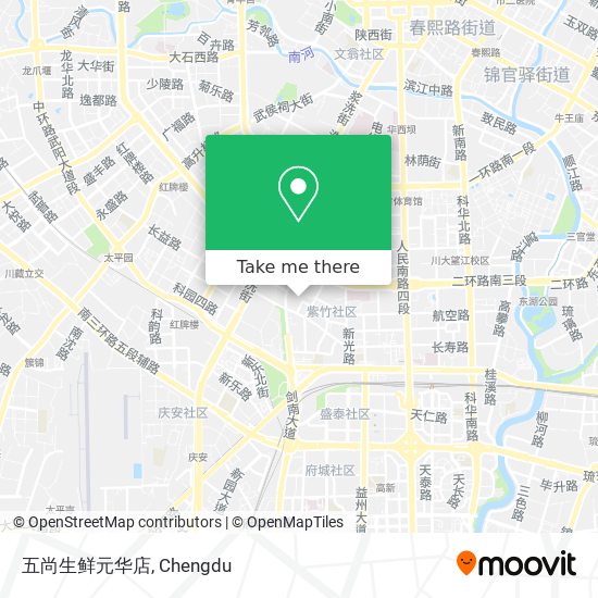 五尚生鲜元华店 map
