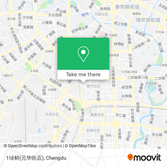 1绿鲜(元华街店) map