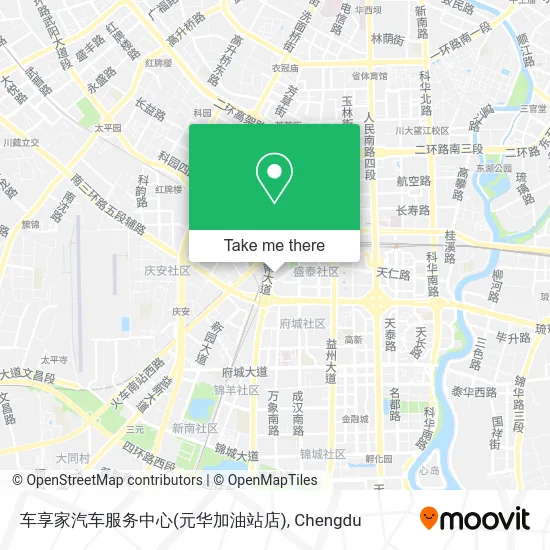 车享家汽车服务中心(元华加油站店) map