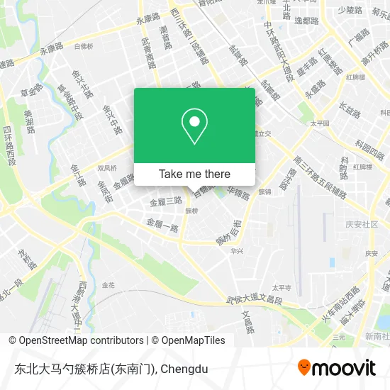 东北大马勺簇桥店(东南门) map
