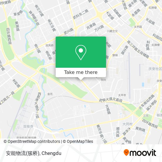 安能物流(簇桥) map