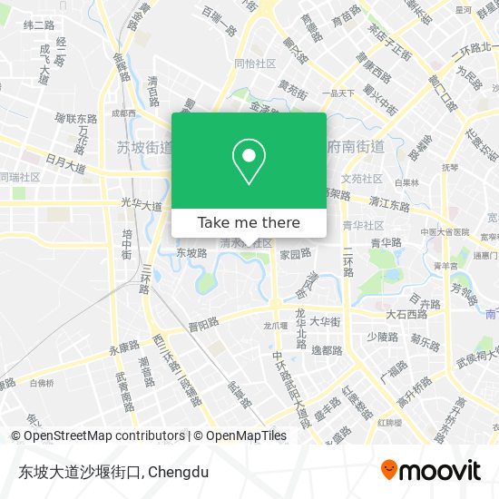 东坡大道沙堰街口 map