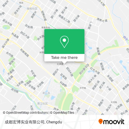 成都宏博实业有限公司 map