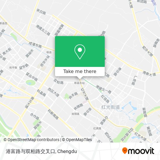 港富路与双柏路交叉口 map