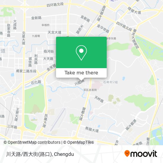 川天路/西大街(路口) map