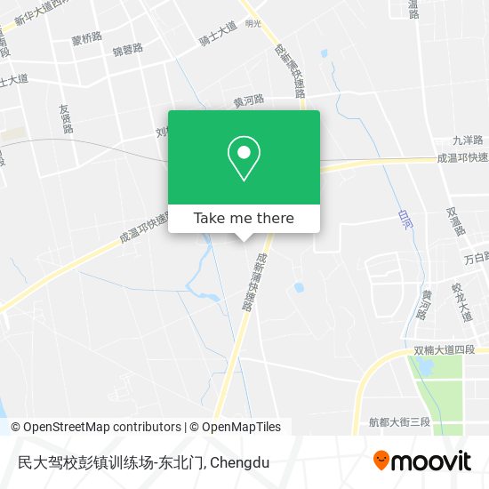 民大驾校彭镇训练场-东北门 map