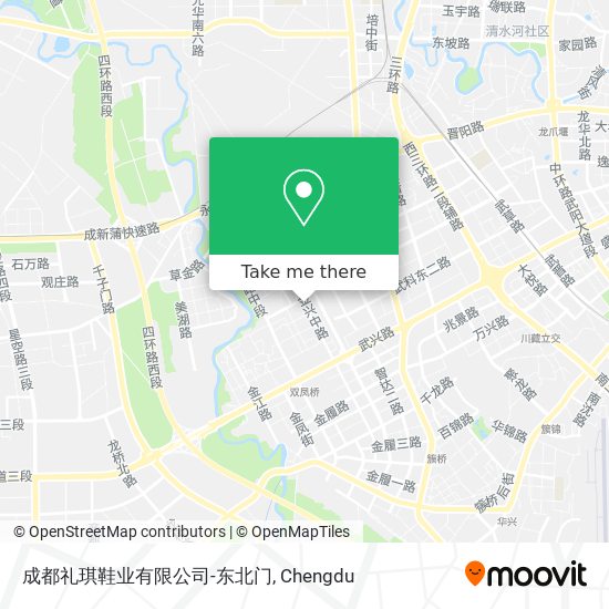 成都礼琪鞋业有限公司-东北门 map