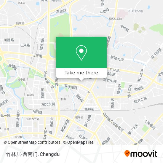 竹林居-西南门 map