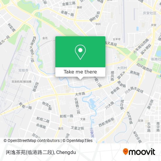 闲逸茶苑(临港路二段) map