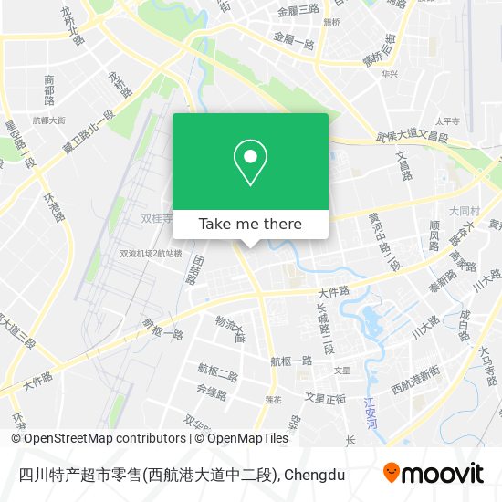 四川特产超市零售(西航港大道中二段) map