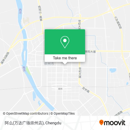 阿么(万达广场崇州店) map