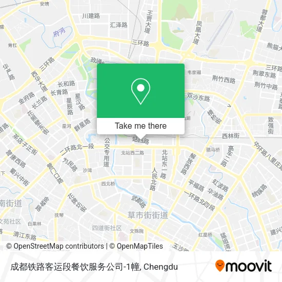 成都铁路客运段餐饮服务公司-1幢 map