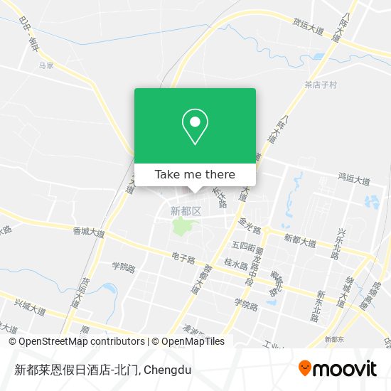 新都莱恩假日酒店-北门 map
