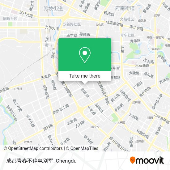 成都青春不停电别墅 map