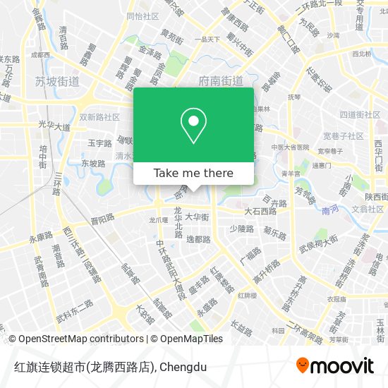 红旗连锁超市(龙腾西路店) map