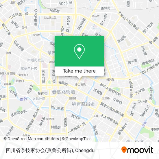 四川省杂技家协会(燕鲁公所街) map
