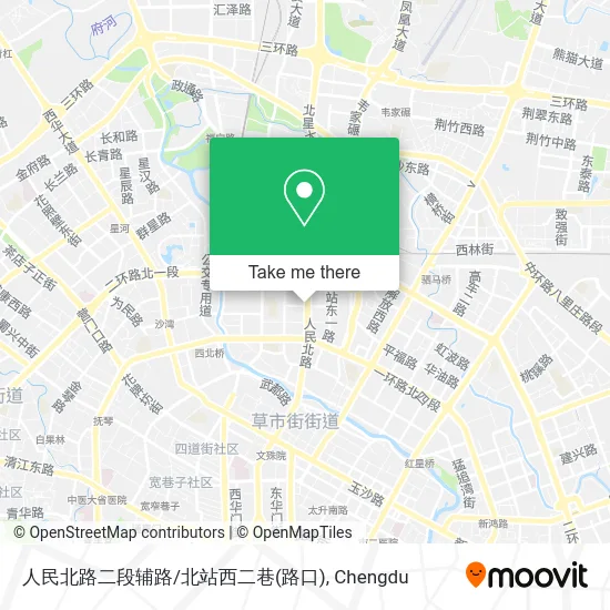 人民北路二段辅路/北站西二巷(路口) map