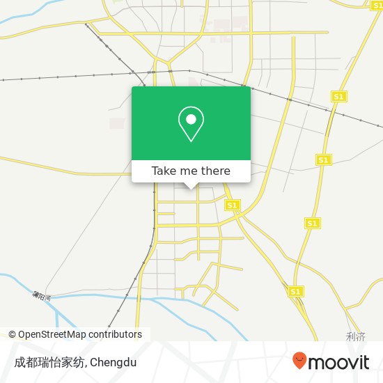成都瑞怡家纺 map