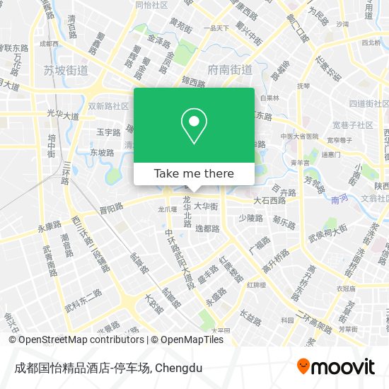 成都国怡精品酒店-停车场 map