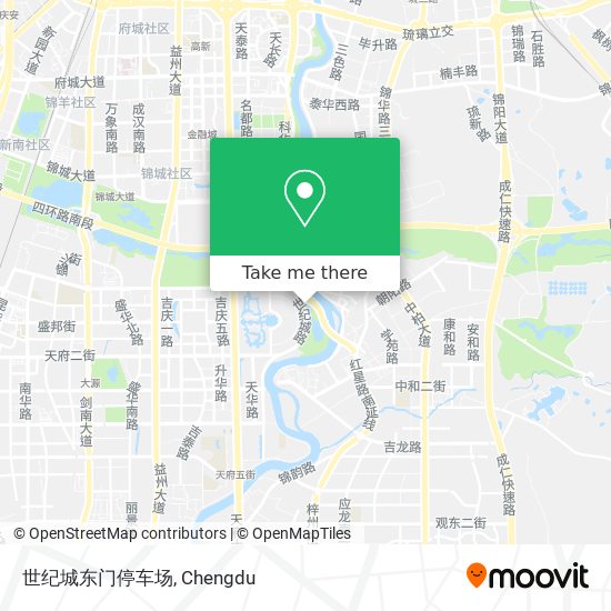 世纪城东门停车场 map