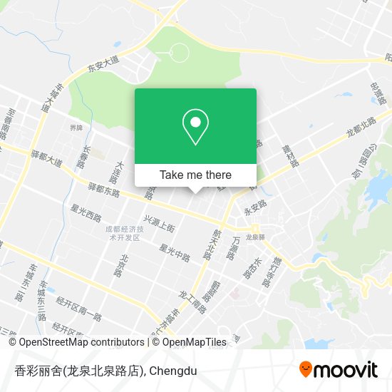 香彩丽舍(龙泉北泉路店) map