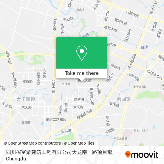 四川省富蒙建筑工程有限公司天龙南一路项目部 map