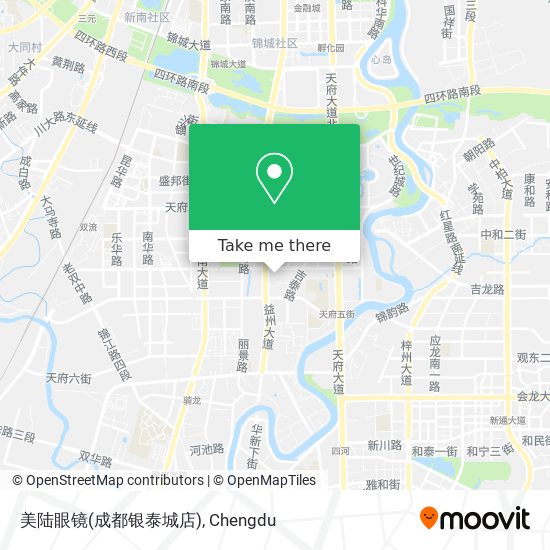 美陆眼镜(成都银泰城店) map