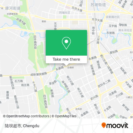 陆坝超市 map