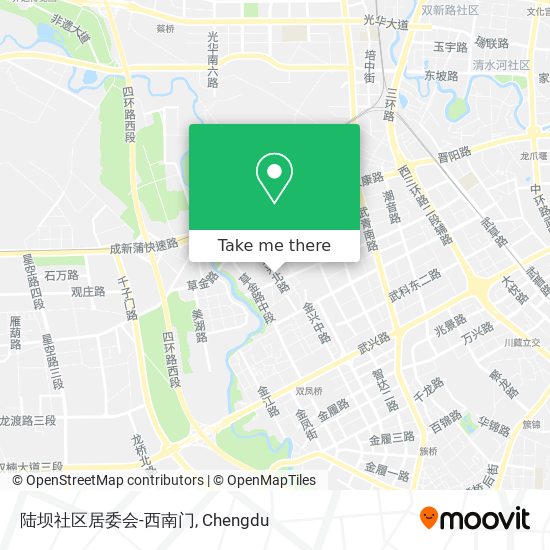 陆坝社区居委会-西南门 map