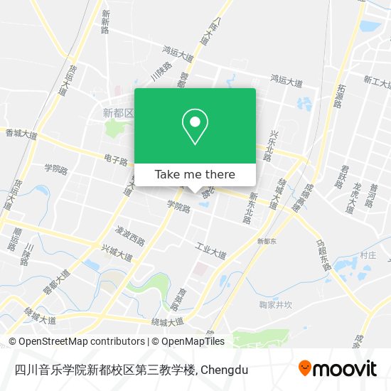 四川音乐学院新都校区第三教学楼 map
