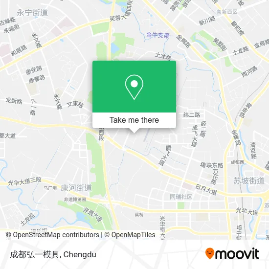 成都弘一模具 map