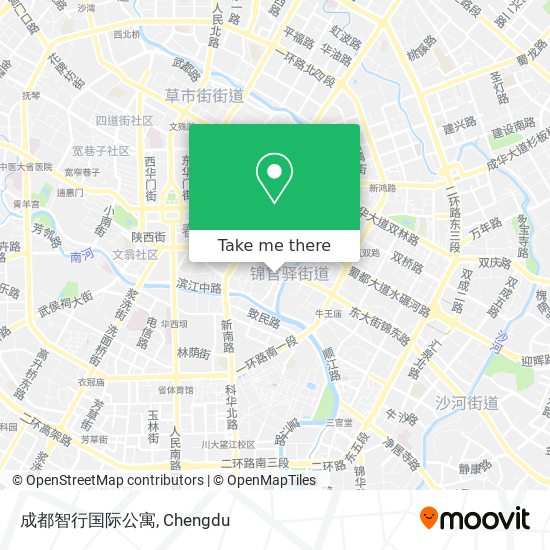 成都智行国际公寓 map