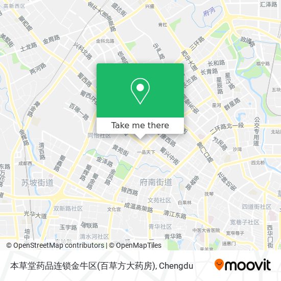 本草堂药品连锁金牛区(百草方大药房) map