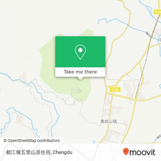 都江堰五里山居住宿 map