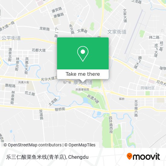 乐三仁酸菜鱼米线(青羊店) map