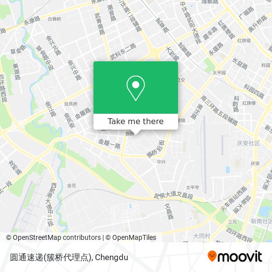 圆通速递(簇桥代理点) map