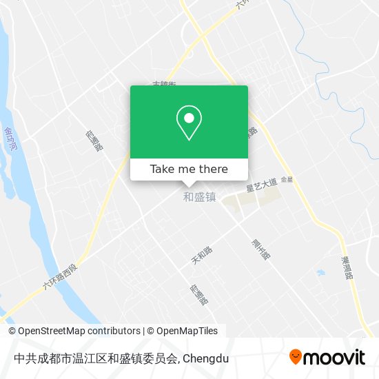 中共成都市温江区和盛镇委员会 map