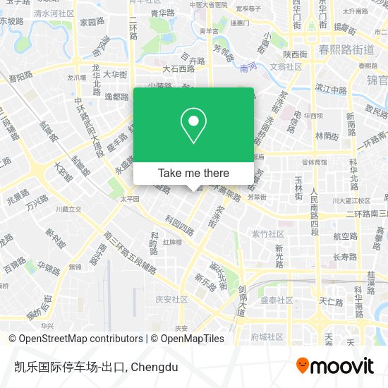 凯乐国际停车场-出口 map