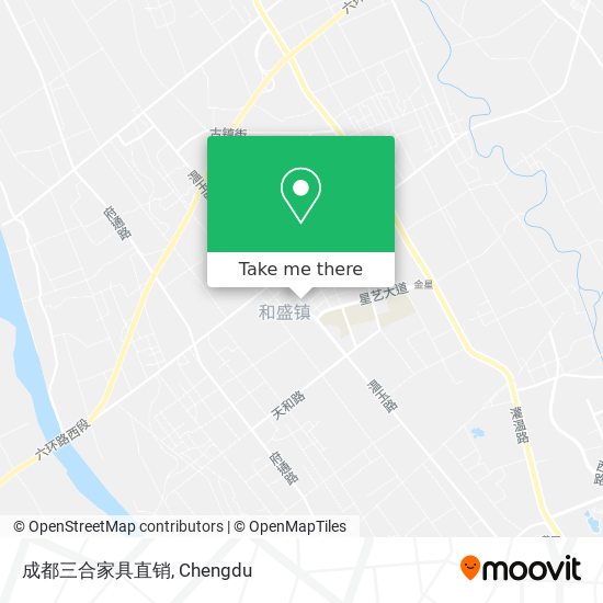 成都三合家具直销 map