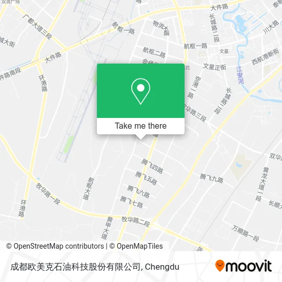成都欧美克石油科技股份有限公司 map